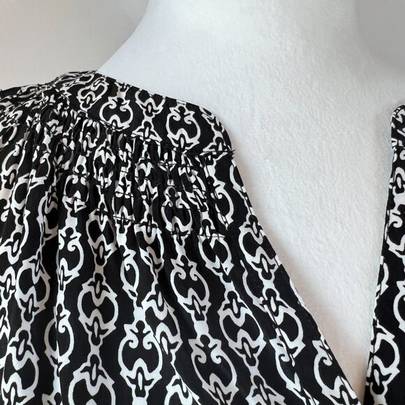 🖤Dana Buchman XL White & Black Top Classic Chic Elegance - Picture 3 of 13